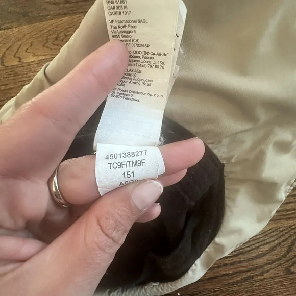 The North Face Hy Vent Hat 100% nylon Beige Color - unisex X0916 - Picture 6 of 8